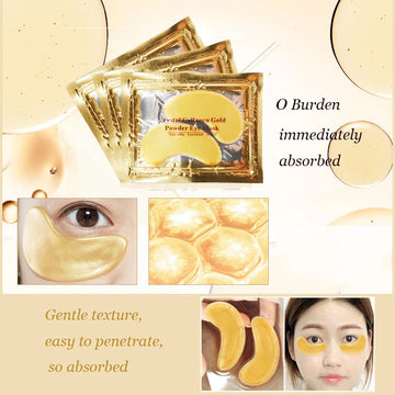 honeybee collection 40pcs Beauty Gold Crystal Collagen Patches For Eye Moisture Anti-Aging Acne Eye Mask Korean Cosmetics Skin Care